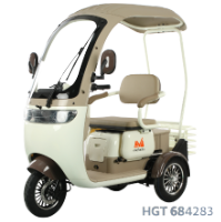 Vehicule electrice - Triciclu Electric Persoane Cabina Deschisa Dotos TRP1000CD EvoTools / C: Alb/Maro