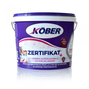 Finisaje și vopsele - Zertifikat Plus - vopsea superlavabilă cu ioni de argint