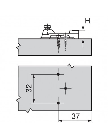 Balama BLUM modul aplicata 100 grade cu placuta [4]