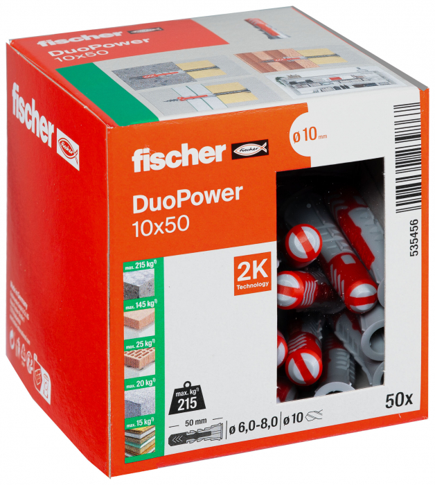 Diblu nylon Fischer duopower 10 x 50 mm [5]