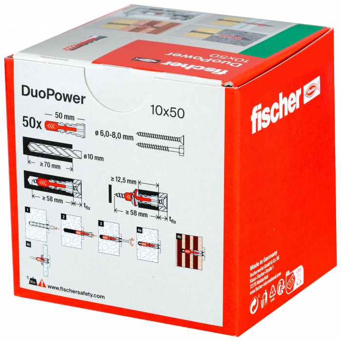 Diblu nylon Fischer duopower 10 x 50 mm [6]