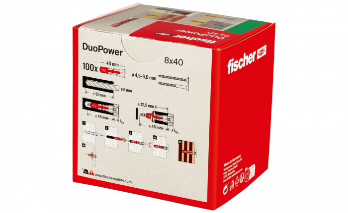 Diblu nylon Fischer duopower 8 x 40 mm [6]