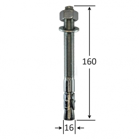 Ancora metalica M16x160mm 10buc/cutie [2]