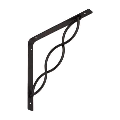 Console, suporți ghivece - Consolă cu tijă împletită 200x200, neagră