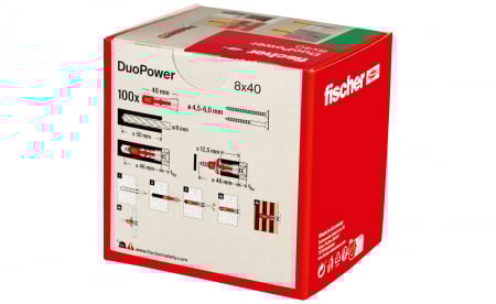 Diblu nylon Fischer duopower 8 x 40 mm [5]