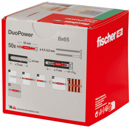 Diblu nylon Fischer duopower 8 x 65 mm [4]