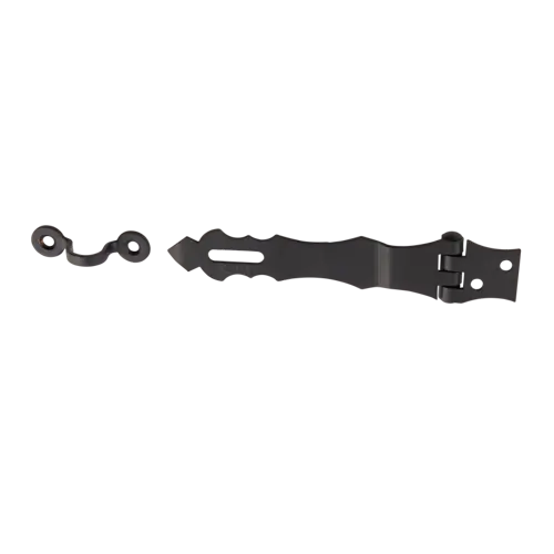 Zăvoare și închizători - Închizătoare poartă decorativă 125x30x2,0mm, neagră