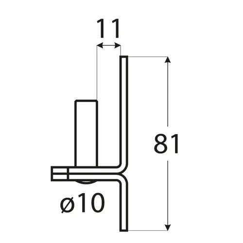 Pivot balama (10mm) /11mm, galben [1]