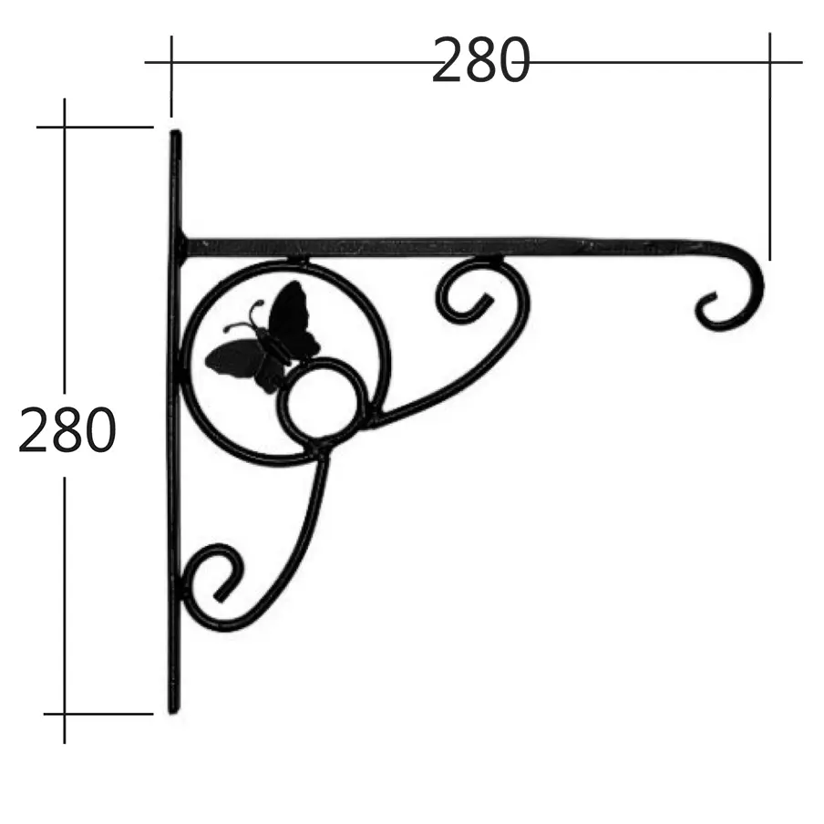 Suport ghiveci, Fluture [1]