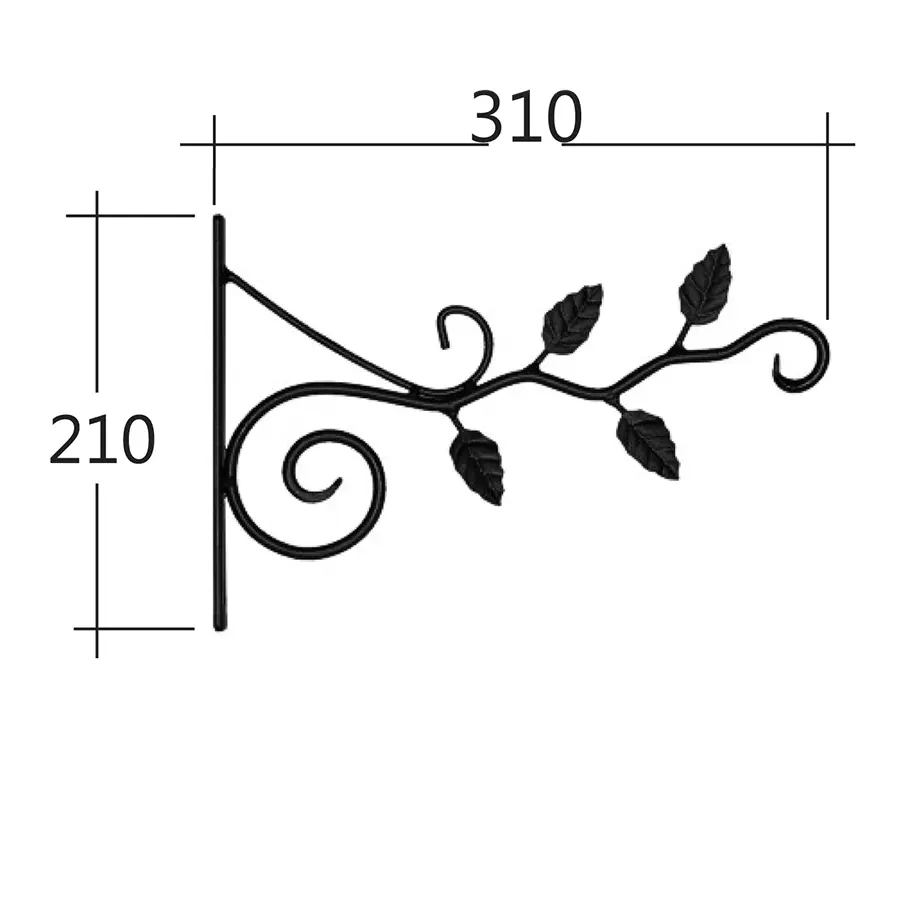 Suport ghiveci, Ramura cu frunze [1]