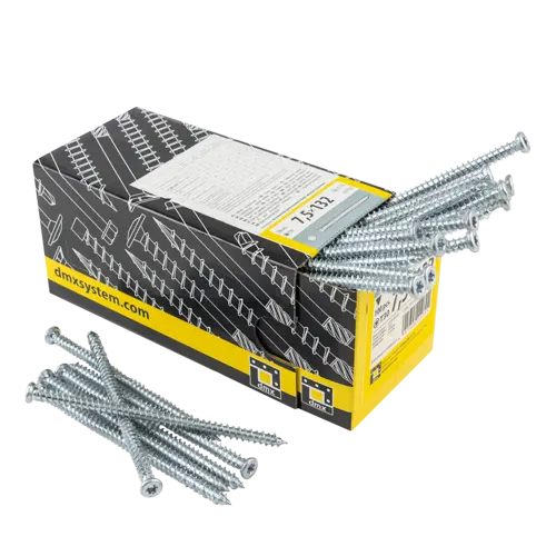 Surub montaj ferestre si usi, cu cap plat 7,5x132 100 bucati/cutie [3]