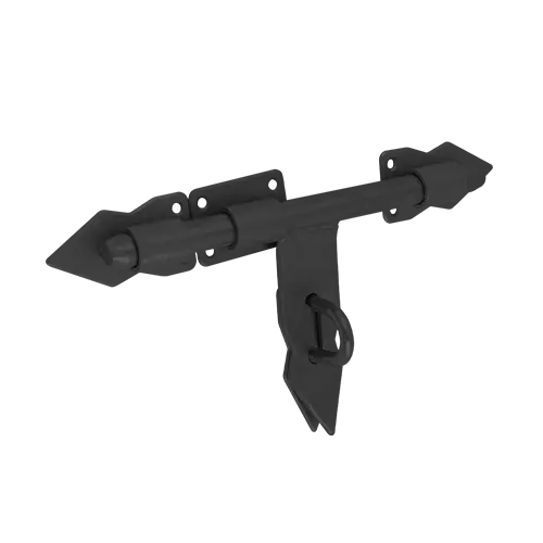 Zăvoare și închizători - Zăvor pentru poartă grădină 250x40mm negru