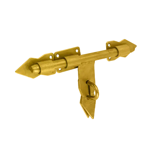 Zăvoare și închizători - Zăvor pentru poartă grădină 250x40mm zincat galben