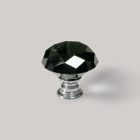 Manere - BUTON GLAM CRISTAL NEGRU