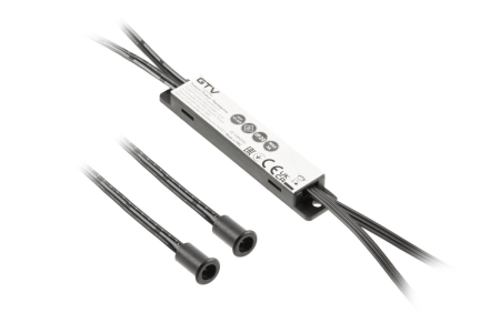 Accesorii Diverse - COMUTATOR GTV NONTOUCH MIRKO 2SENZORI NEGRU AE-WBE2-20