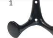 Suporturi Corpuri Suspendate - CUIER 8136 NEGRU
