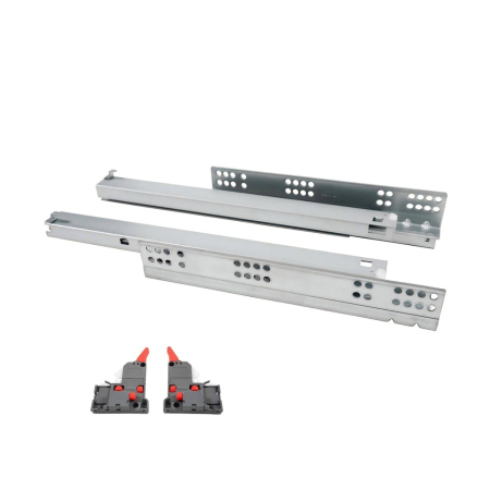 Glisiere sub sertar - GLISIERA EXT.TOTALA CU PUSH OPEN REGLAJ 3D +CUPLAJE L400