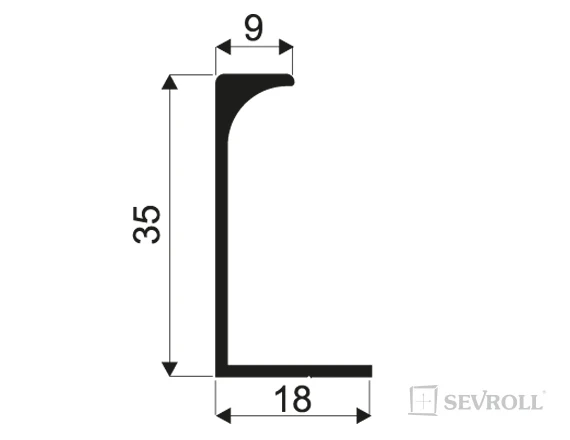 Manere - PROFIL MANER L (1012) 3M ALUMINIU