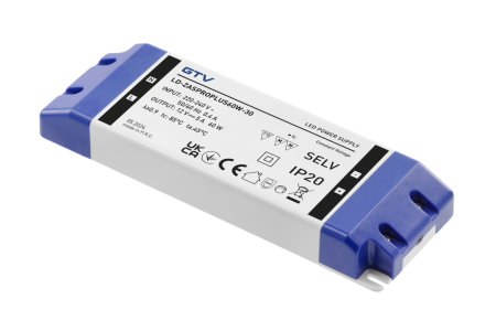 Accesorii Diverse - TRANSFORMATOR GTV 12V PRO+IP20 60W LD-ZASPROPLUS60W-30