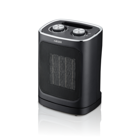 Incalzitoare si aeroterme - Aeroterma HAEGER ECLIPSE, Incalzire rapida, Design compact, Negru
