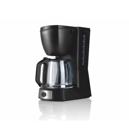 Espressoare si cafetiere - Cafetiera cu filtru HAEGER CAFE NOIR, Capacitate 12 cesti, Placa de mentinere la cald, Indicator nivel apa, Sistem anti-picurare, Cana din sticla