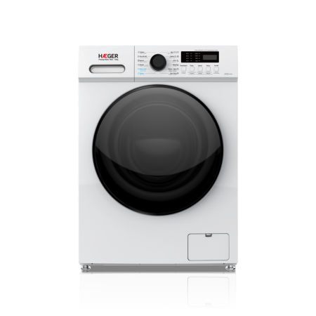 Electrocasnice mari - Masina de spalat rufe HAEGER PRESTIGE WASH 1400, Capacitate 10 kg, 1400 rpm, Clasa A-30%, Motor Inverter BLDC, Afisaj digital, 12 programe