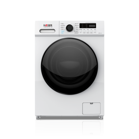 Electrocasnice mari - Masina de spalat rufe HAEGER PRESTIGE WASH 1400, Capacitate 8 kg, 1400 rpm, Clasa A-20%, Motor Inverter BLDC, Afisaj digital, 12 programe