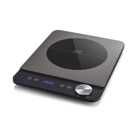 Plite & Aragazuri - Plita cu inductie HAEGER Super Slim, Putere 2000 W, Ultra subtire 2,7 cm , Comenzi digitale, 10 niveluri de putere si temperatura, Negru