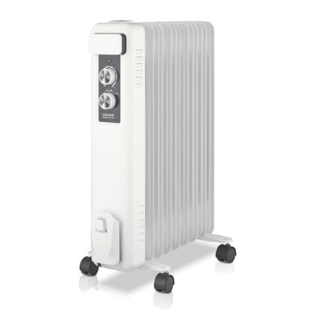 Incalzitoare si aeroterme - Radiator electric cu ulei HAEGER ELEGANCE IX, 9 elementi, Putere 2000 W, 5 canale de ulei, 3 trepte de incalzire, Termostat reglabil