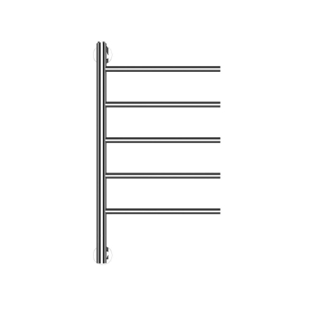 Incalzitoare si aeroterme - Radiator electric de baie portprosop HAEGER DESIGN, Dimensiuni 62,5x40 cm, Putere 250 W, 5 bare de incalzire, Incalzire cu lichid termic, Cromat