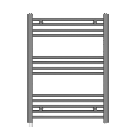 Incalzitoare si aeroterme - Radiator electric de baie portprosop HAEGER FAMILY WARM, Dimensiuni 80x60 cm, Putere 300 W, 13 bare de incalzire, Incalzire cu lichid termic, Gri