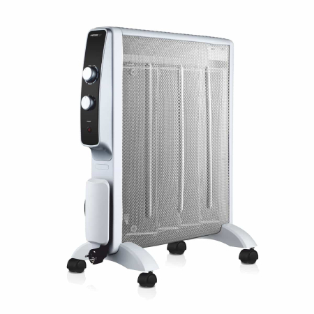 Climatizare si ventilatie - Radiator electric HAEGER TOP MICA, Putere 2000 W, 2 trepte de putere 1000/2000 W, Termostat reglabil, Protectie la supraincalzire, Alb