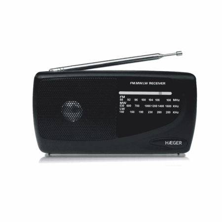 Electronice & Iluminat - Radio portabil HAEGER HANDY, Receptie AM/FM/LW, Acord analogic, Antena telescopica, Design compact