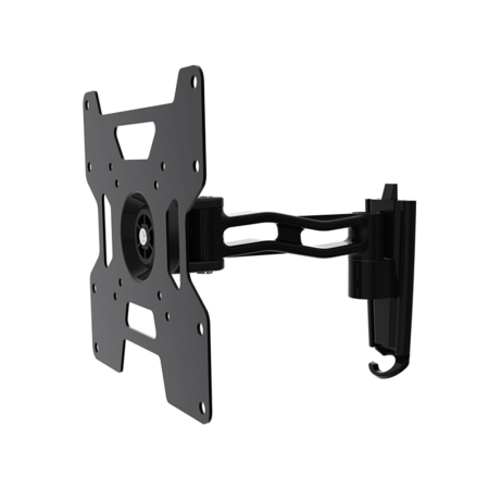 Electronice & Iluminat - Suport TV HAEGER DOUBLE TILT & SWIVEL, Compatibil cu diagonale 17-37 inch, Brat dublu, Inclinare si rotire, Standard VESA universal