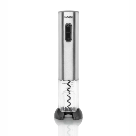 Mixere, tocatoare & roboti de bucatarie - Tirbuson electric HAEGER LUCCA reincarcabil, Corp din inox, Iluminare la incarcare si la extragerea dopului, Cutie de lux inclusa