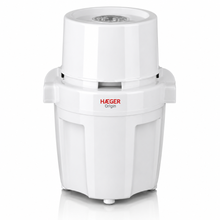 Mixere, tocatoare & roboti de bucatarie - Tocator de legume electric HAEGER ORIGIN, Capacitate 200g, Putere 500W, Lama inox detasabila, Piese lavabile la masina de spalat vase, Alb