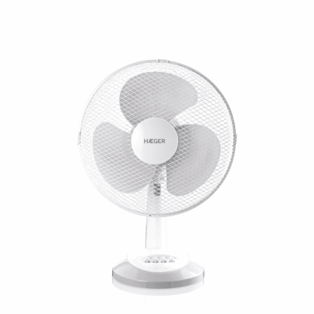 Climatizare - Ventilator de masa HAEGER LITTLE WIND, Diametru 30 cm, Putere 40 W, 3 viteze, Oscilatie 90 grade, Functionare silentioasa