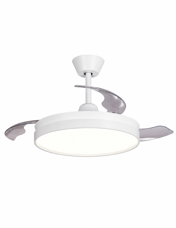 Electronice & Iluminat - Ventilator de tavan cu iluminare LED HAEGER BRIGHT WHITE, Diametru 107 cm, Telecomanda, 6 viteze, Timer, 24 W, Silentios, Rotatie reversibila iarna/vara, Alb