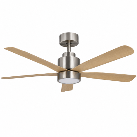 Electronice & Iluminat - Ventilator de tavan cu iluminare LED HAEGER HIGH LIGHT, Diametru 135 cm, Telecomanda, 6 viteze, Timer, 64 W, Silentios, Rotatie reversibila iarna/vara, Lemn natur