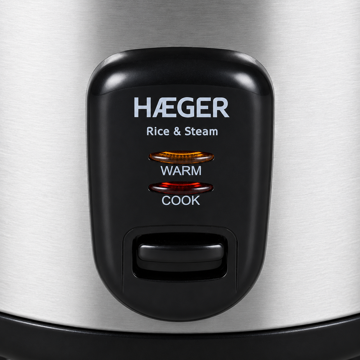 Aparat de gatit orez si aburi HAEGER RICE & STEAM, Capacitate 1.8L, Putere 700W, Functie de gatit cu aburi, Pastreaza orezul cald automat, Argintiu [2]