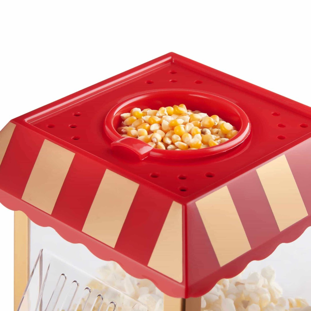 Aparat de popcorn HAEGER POPPER, Putere 1200 W, Sistem cu aer cald, Popcorn in 2-4 minute, Design retro [2]