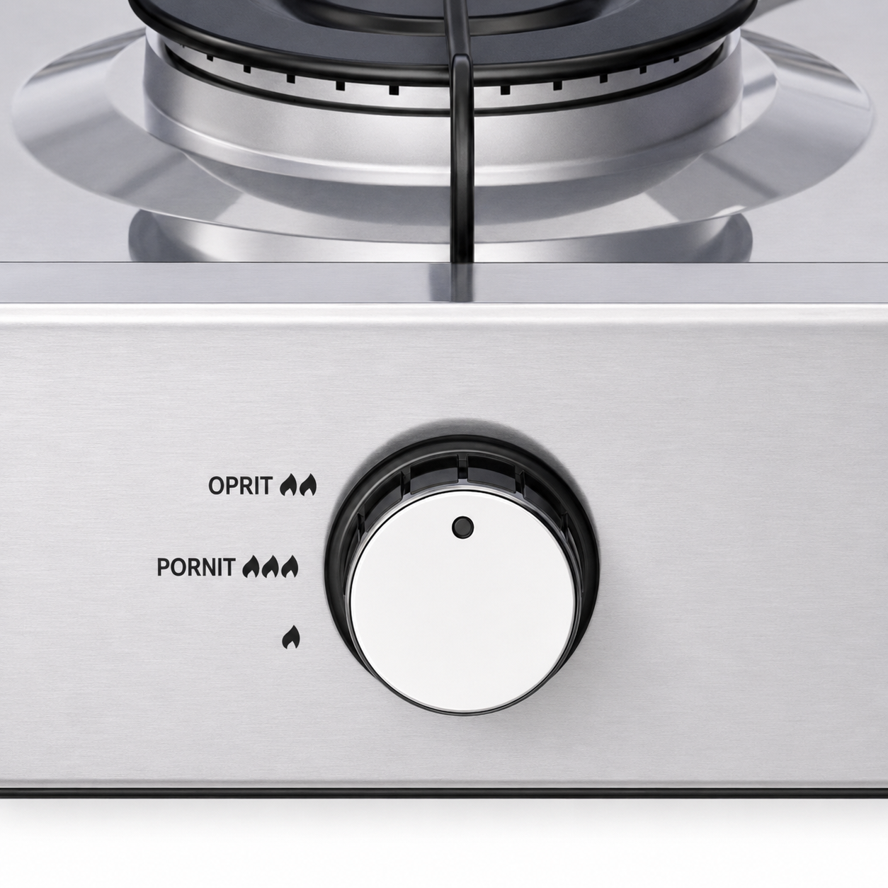 Aragaz portabil cu 2 arzatoare HAEGER DOUBLE COOK, anticoroziv, aluminiu, Dimensiuni 580x295x115mm, Suprafata emailata usor de curatat, Manere decorative inox, Argintiu [3]