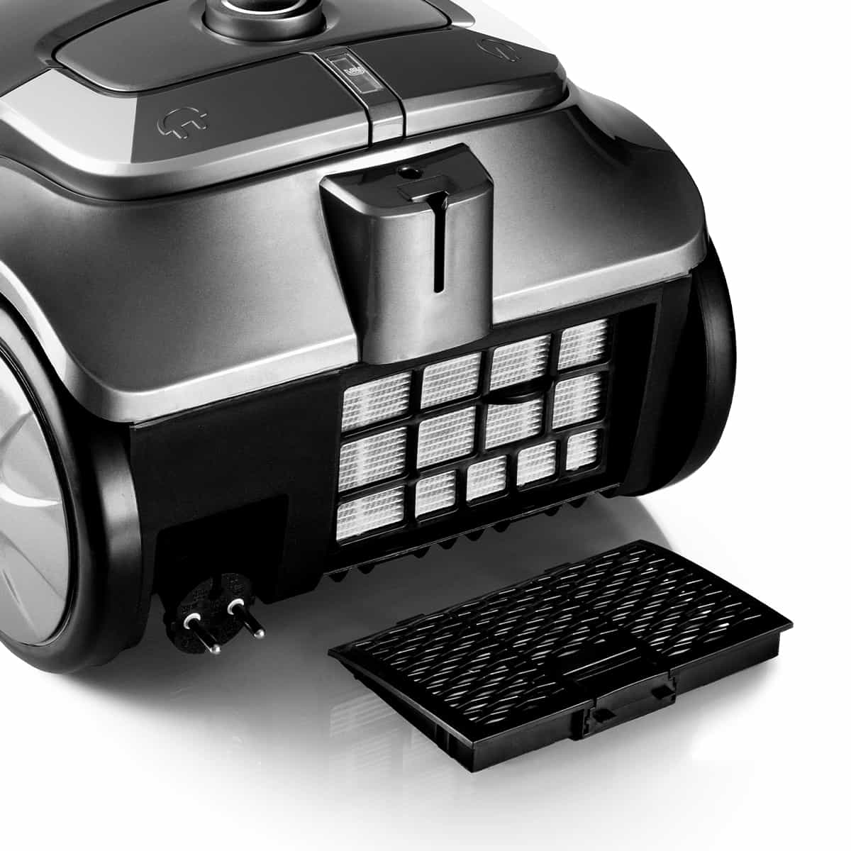 Aspirator cu sac HAEGER DARK SHINE, Putere 750 W, Filtru HEPA, Tub telescopic metalic, Negru [3]