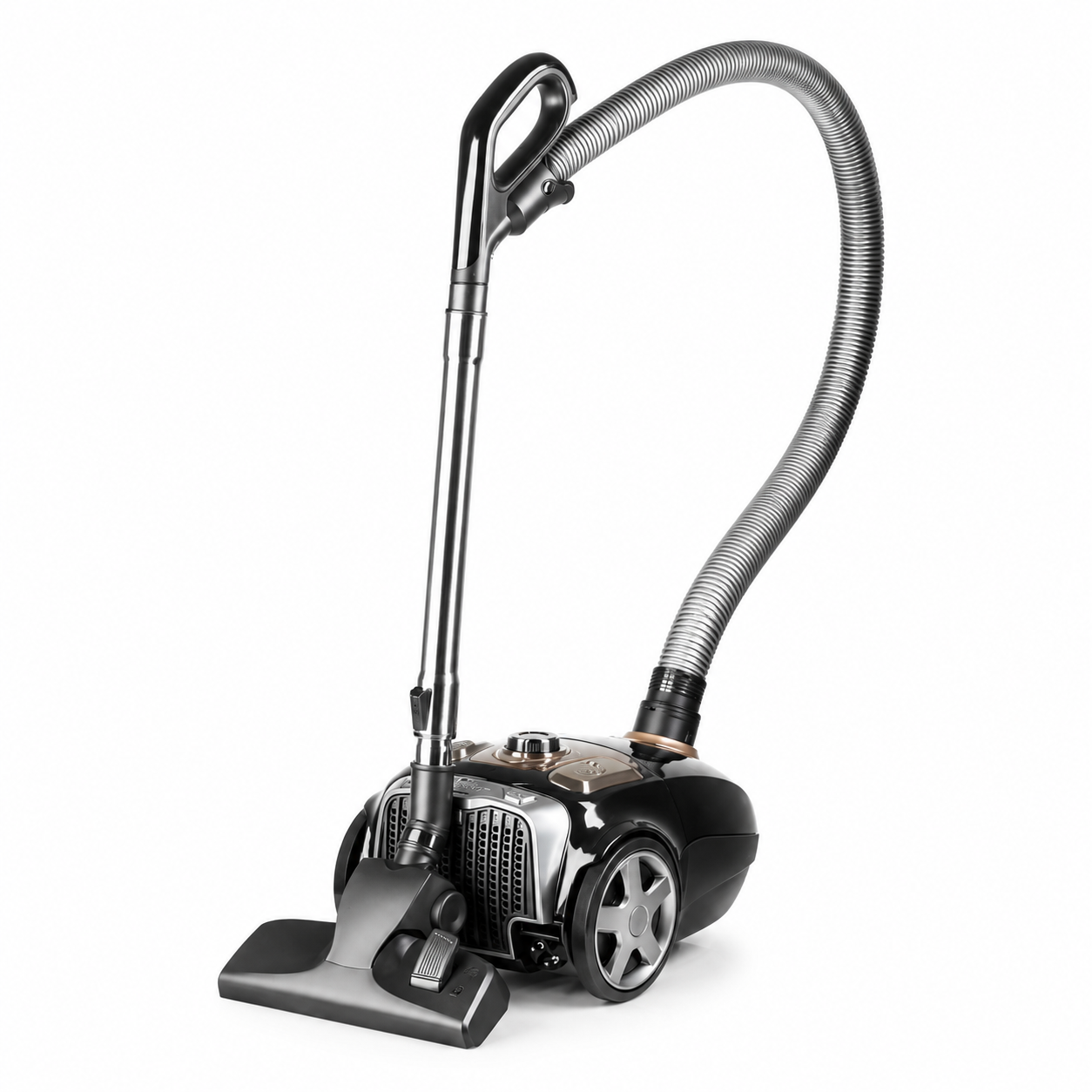 Aspirator cu sac HAEGER SUPER SILENT, Putere 750W, Capacitate sac 4L, Filtru HEPA functionare silentioasa, Clasa energetica A, filtru lavabil, Maro [2]