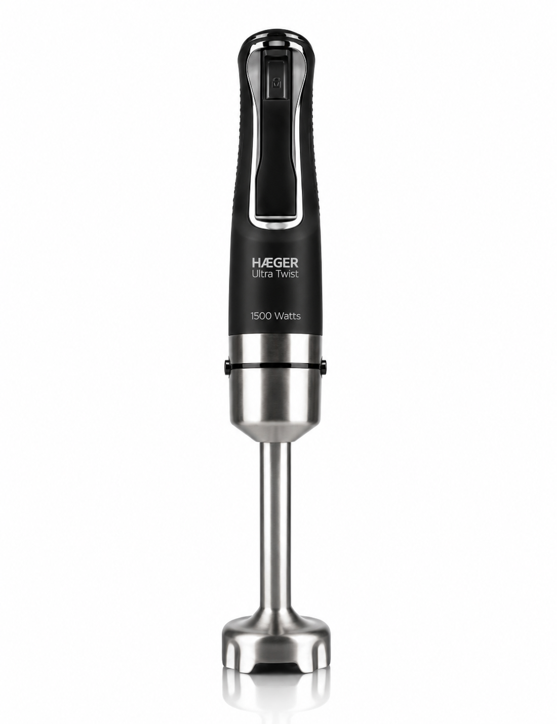 Blender vertical HAEGER ULTRA TWIST, Putere 1500W, maner ergonomic, putere reglabila, otel inoxidabil, lame din Titanium, 24 cm, Negru [1]