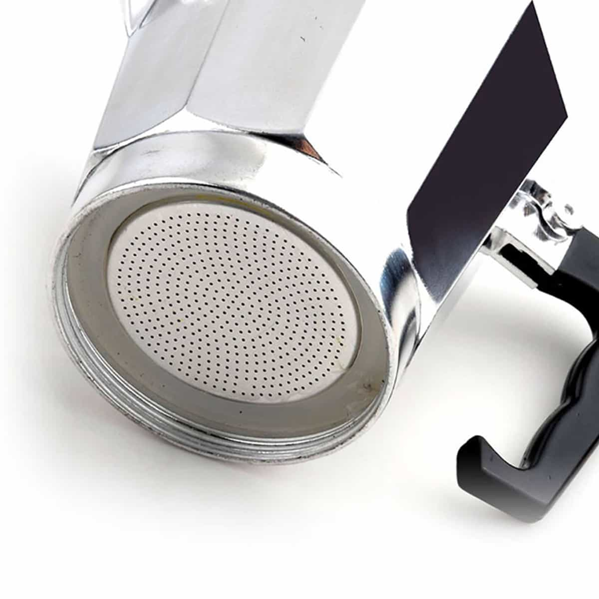 Cafetiera Moka HAEGER MOKA POT 6, Capacitate 6 cesti, Corp din aluminiu, Compatibila cu gaz/electric/vitroceramica, Supapa de siguranta, Argintiu [3]