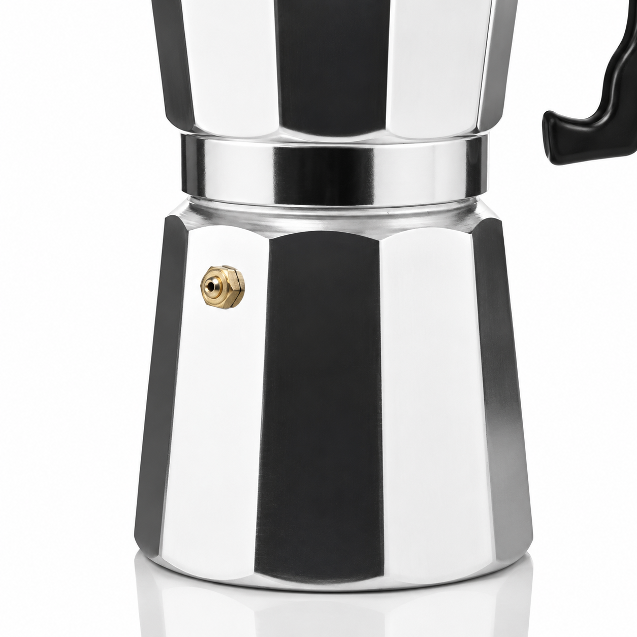 Cafetiera Moka HAEGER MOKA POT 9, Capacitate 9 cesti, Corp din aluminiu, Compatibila cu gaz/electric/vitroceramica, Supapa de siguranta, Argintiu [3]
