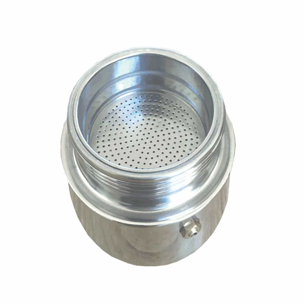 Cafetiera Moka HAEGER SS MOKA POT 6, Capacitate 6 cesti, Corp din inox, Compatibila cu toate tipurile de plita, Supapa de siguranta, Inox [2]