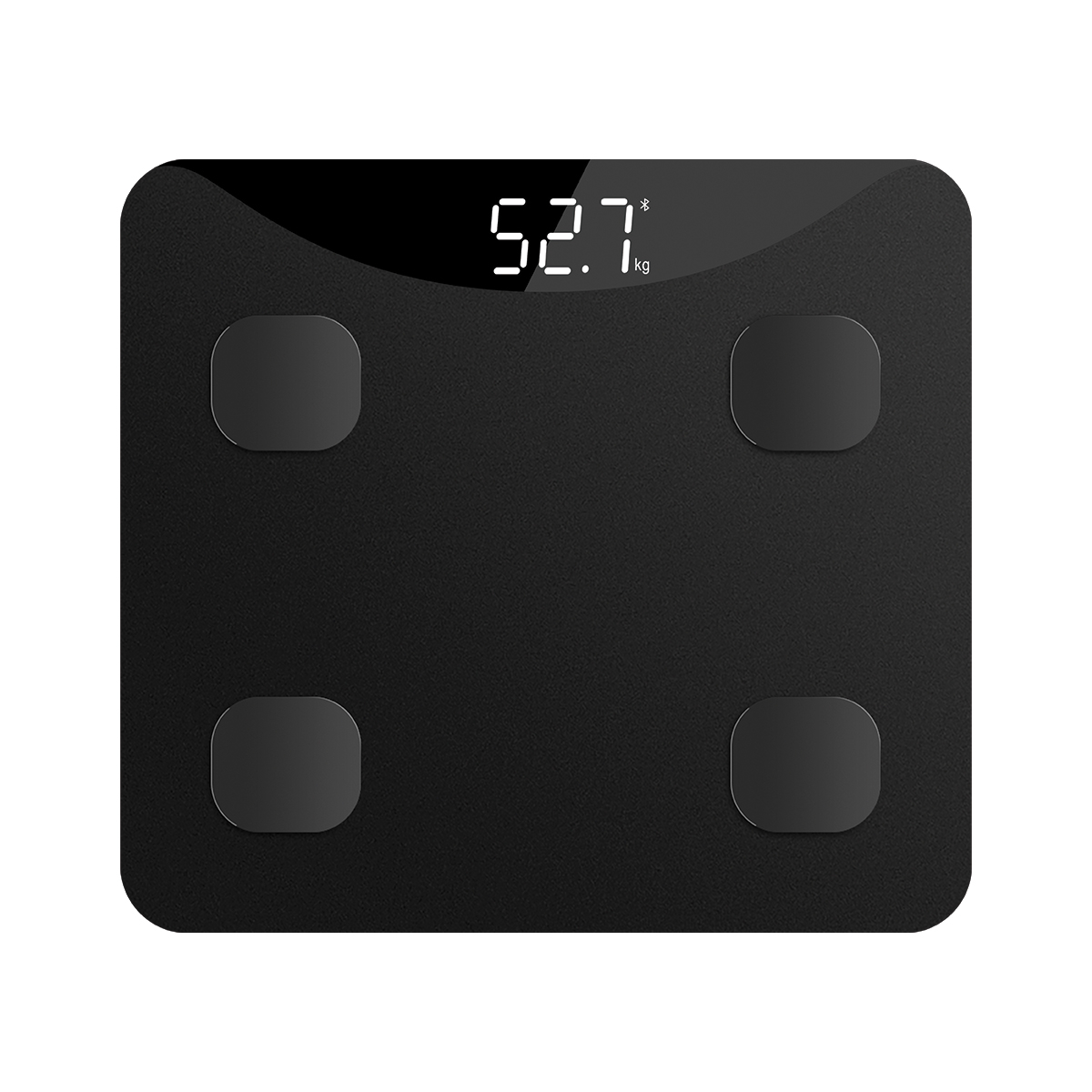 Cantar inteligent HAEGER INTELISCALE, Bluetooth, Aplicatie IOS si Android, 4 senzori, greutate maxima 180 kg, Masa musculara, Grasime corporala, nivel de hidratare, Negru [1]