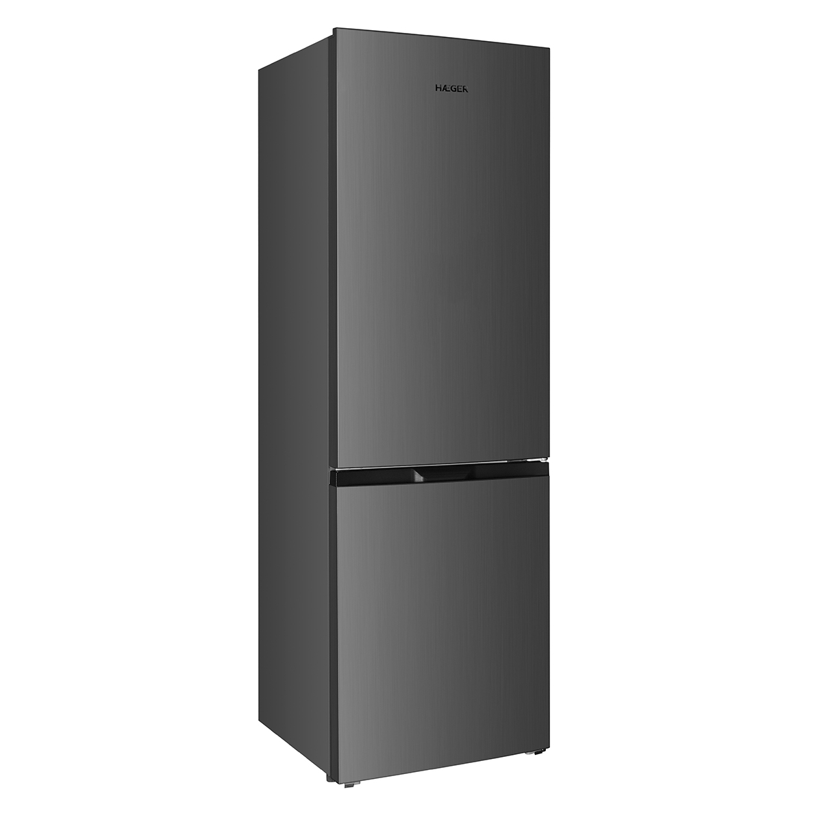 Combina frigorifica HAEGER 320 COMBI, Capacitate 315 L, Clasa E, Congelator jos, Aspect inox, Gri [1]